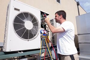 a technician working on HVAC Bradenton FL